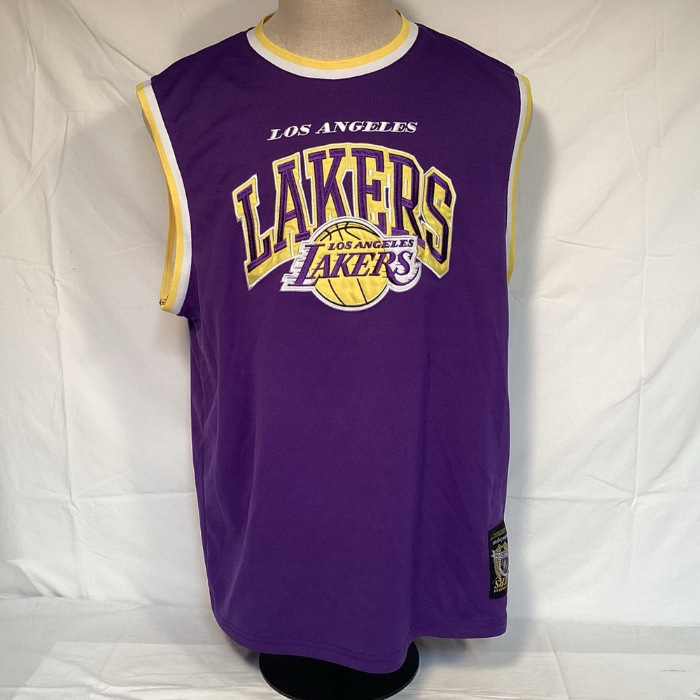 Los Angeles Lakers NBA Purple and Gold Basketball Jersey Men’s Size XL